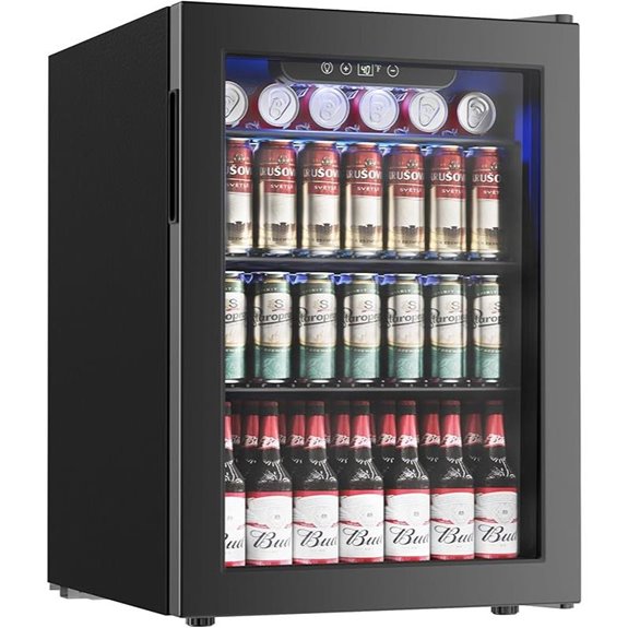 100 Can Beverage Cooler with Glass Door