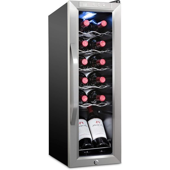 Ivation 12-Bottle Compressor Wine Cooler Refrigerator