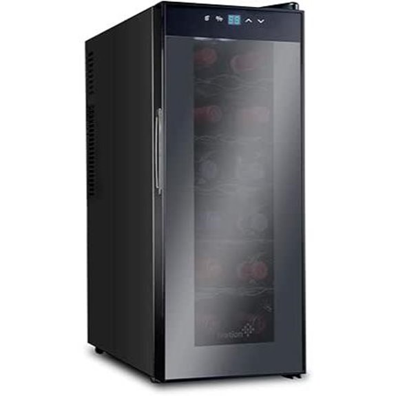 Ivation 12-Bottle Wine Cooler with Digital Temp
