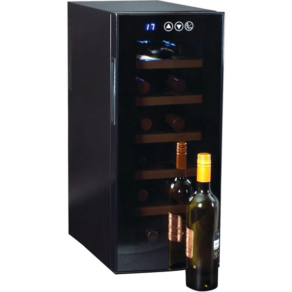 Koolatron 12-Bottle Wine Cooler with Glass Door