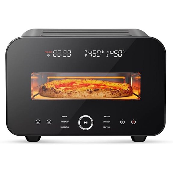 Indoor Pizza Oven 12-Inch 90 Seconds Touchscreen Controls