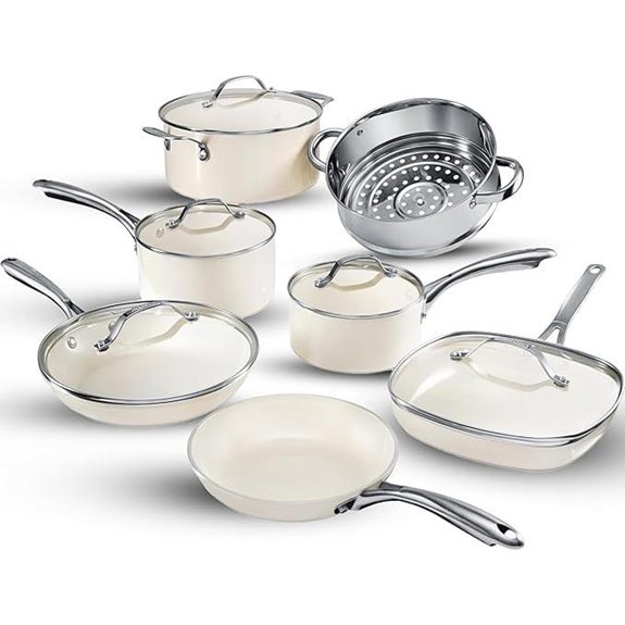 Gotham Steel 12-Piece Ceramic Nonstick Cookware Set