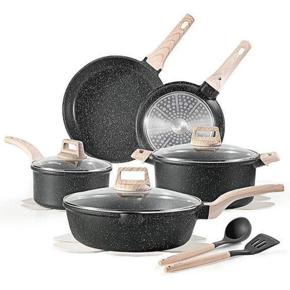 14 piece non stick cookware