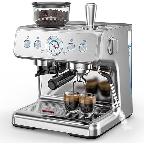 COWSAR 15 Bar Semi-Auto Espresso Machine with Grinder