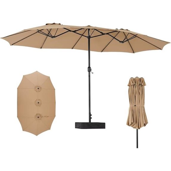 SMUG 15FT Patio Umbrella with Base Included