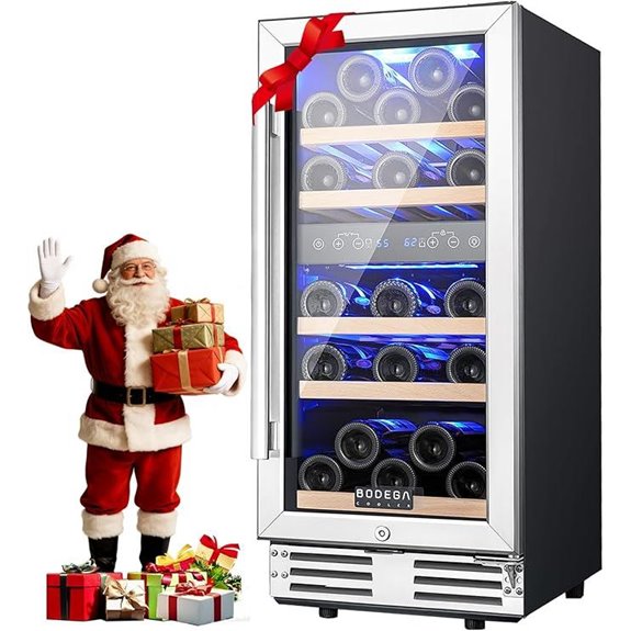 BODEGA 15” Dual Zone Wine Cooler 30 Bottles