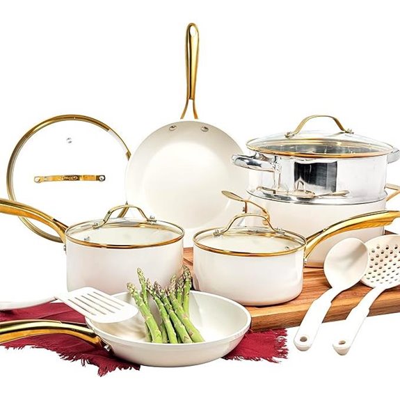 Gotham Steel 15 Pc Ceramic Cookware Set