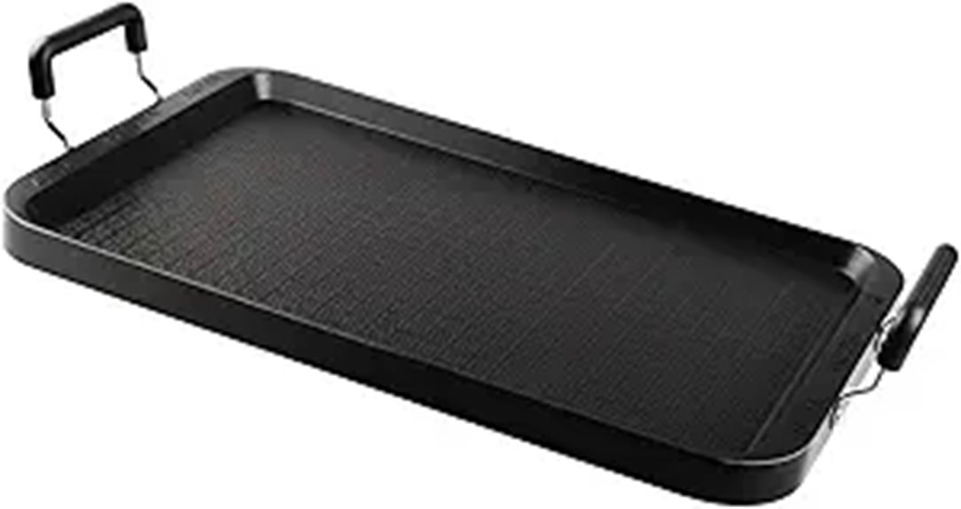 Vayepro 17-Inch 2-Burner Non-Stick Griddle Pan