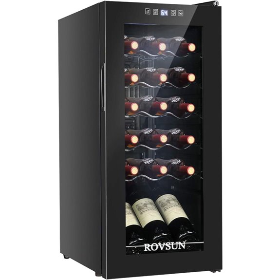 18 bottle digital wine cooler