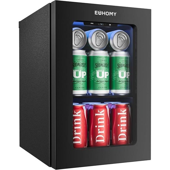EUHOMY 18L Beverage Cooler with Digital Temp Control