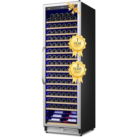 Upgraded 190 Bottle Wine Cooler with Temperature Control