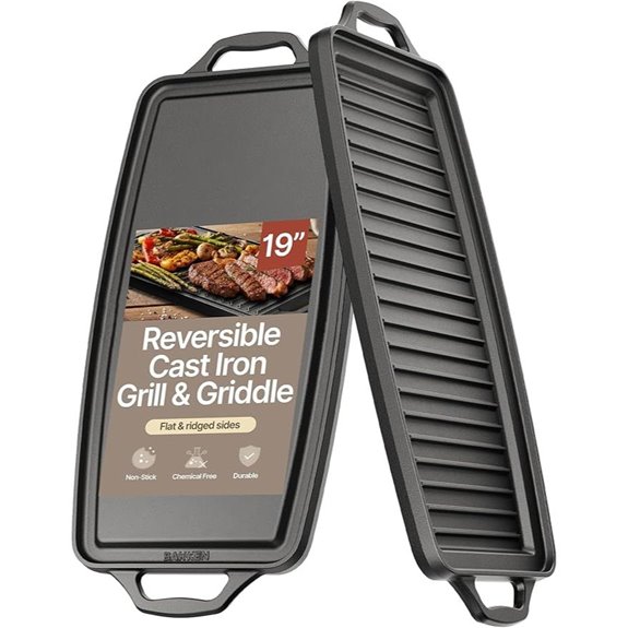 Bakken 19” Reversible Cast Iron Griddle