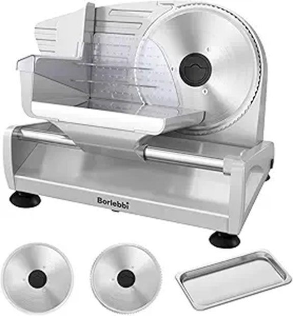 Meat Slicer 200W with Adjustable Blades