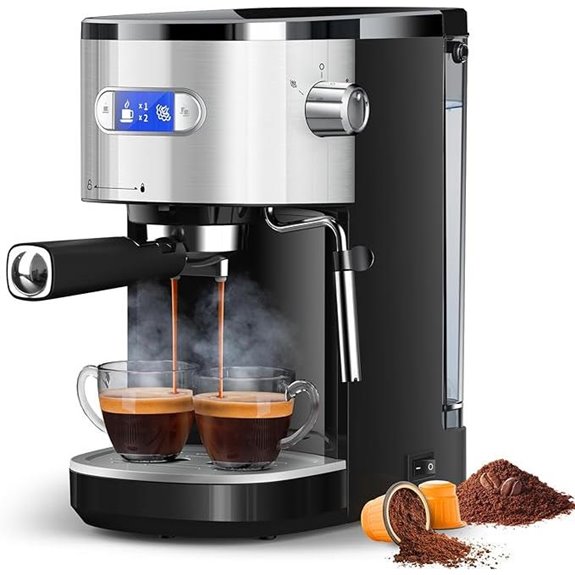 COWSAR 20 Bar Commercial Espresso Machine with Frother