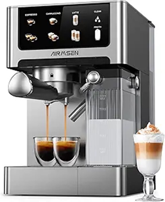 AIRMSEN 20 Bar Espresso Machine with Milk Frother