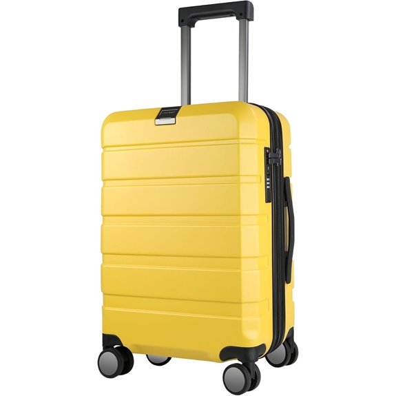 KROSER 20-Inch Expandable Spinner Carry-On Luggage