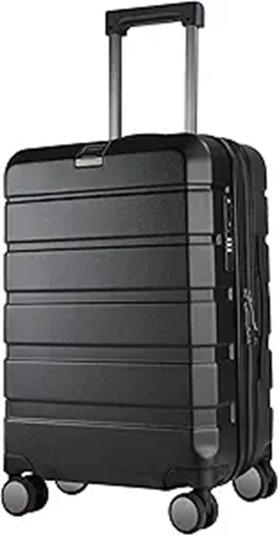 KROSER 20-Inch Expandable Spinner Luggage with USB