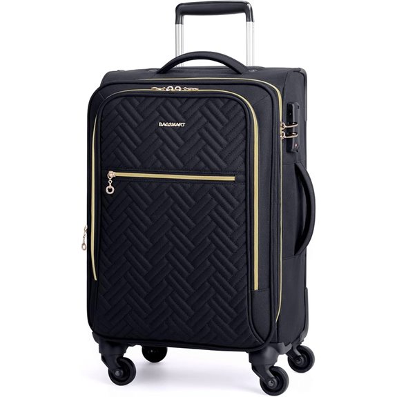 BAGSMART 20-Inch Expandable Carry-On Luggage with Spinner