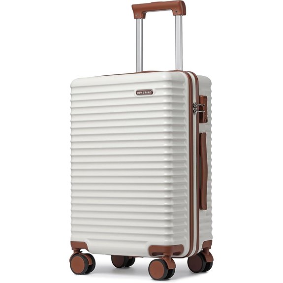 20-Inch Carry-On Suitcase with Spinner Wheels