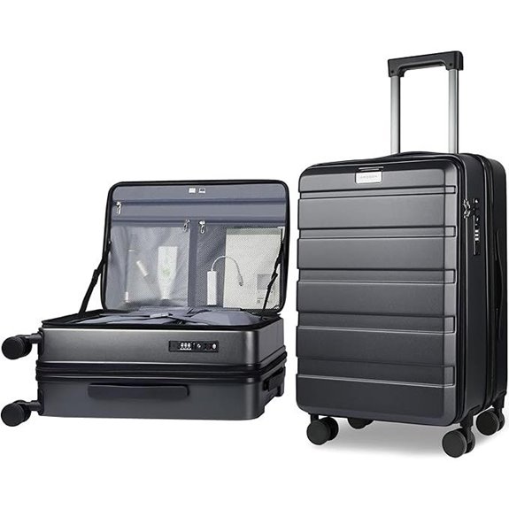 KROSER 20-Inch Spinner Carry-On with TSA Lock