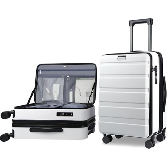 KROSER 20-Inch Spinner Carry-On with TSA Lock