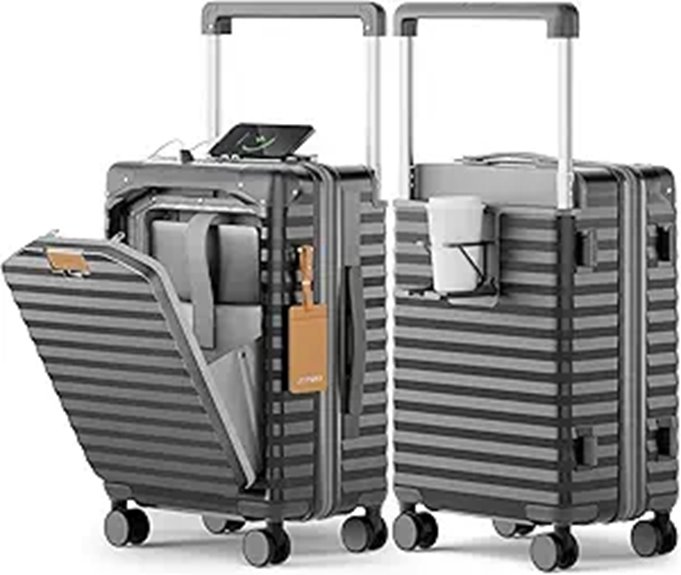 Joyway 20-Inch Hardshell Carry-On with USB & Lock