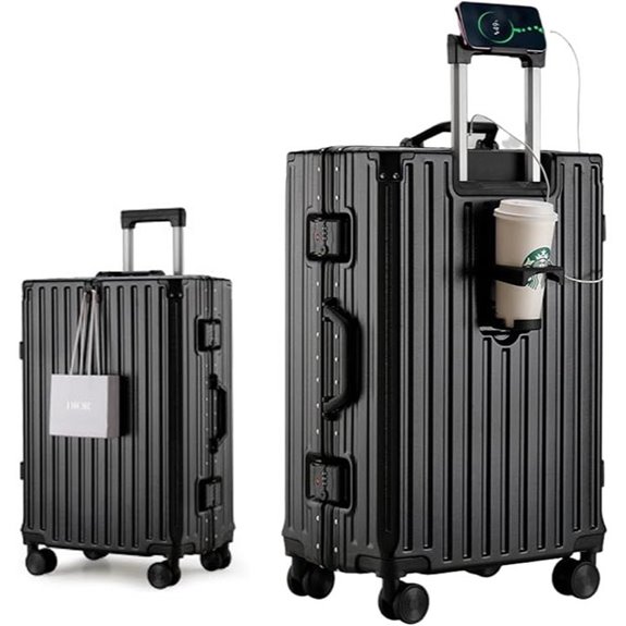 HotWay 20-Inch Zipperless Hard Shell Carry-On Luggage