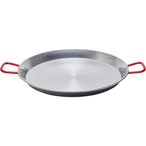 Garcima 22-Inch Carbon Steel Paella Pan 55cm