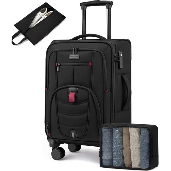 Carry On Luggage 22-Inch Spinner Suitcase with TSA