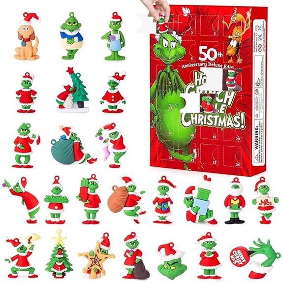 Christmas Advent Calendar with 24 Collectible Figures