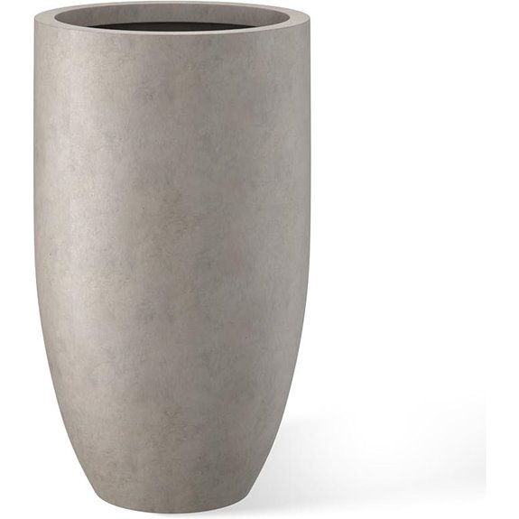 Kante 24-Inch Concrete Planter with Drainage