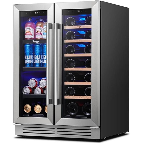 Yeego 24-Inch Dual Zone Wine & Beverage Fridge