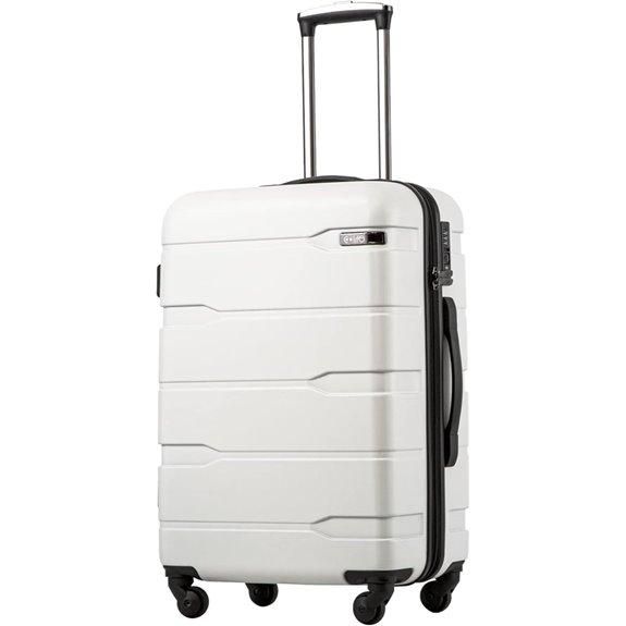 Coolife 24in Hardshell Spinner Luggage with TSA Lock