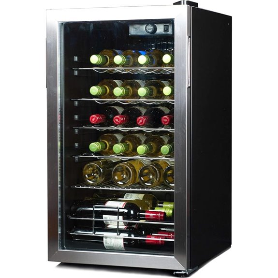 BLACK+DECKER 26-Bottle Wine Cooler with Racks