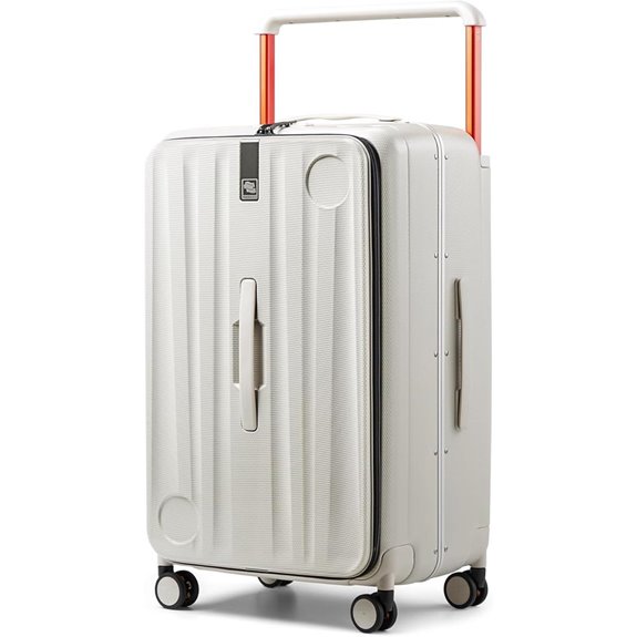 Hanke 26-Inch Hard Shell Checked Luggage with Wheels
