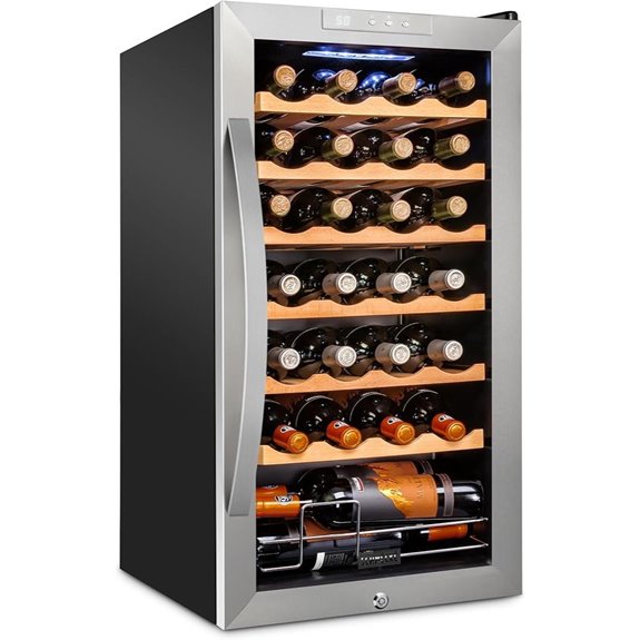 SCHMÉCKÉ 28-Bottle Compressor Wine Cooler with Lock