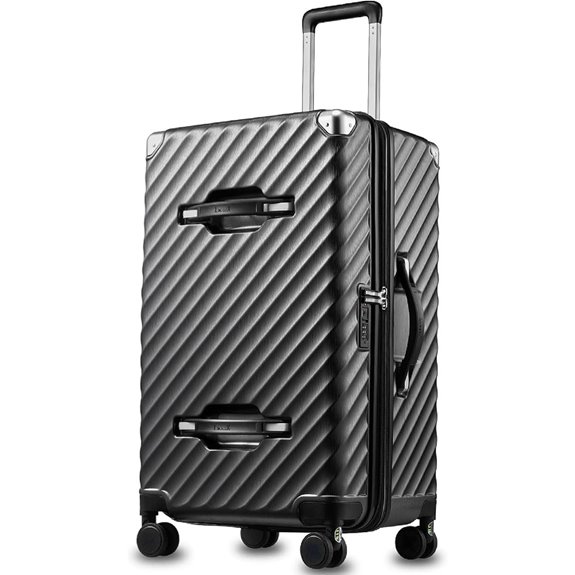KVT 28-Inch Expandable Hard Shell Suitcase