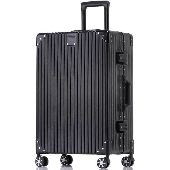 HotWay 28-Inch Checked Luggage with Spinner Wheels