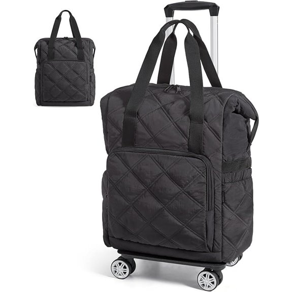 BAGSMART 35L Rolling Duffle Bag with Wheels
