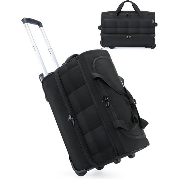 BAGSMART 40L Rolling Duffle Bag with Wheels