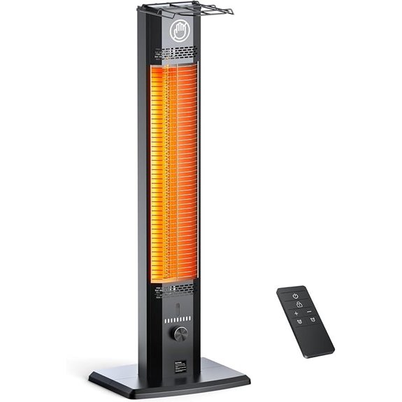 42-Inch Outdoor Infrared Patio Heater with Remote