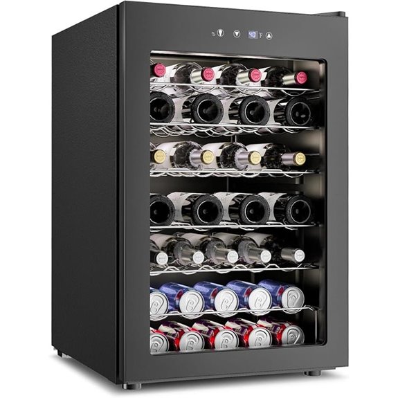 45 Bottle Wine Cooler with Glass Door