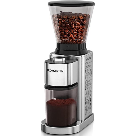 Aromaster Burr Coffee Grinder with 48 Settings