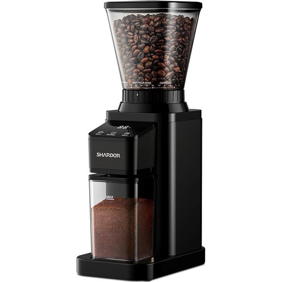 SHARDOR Coffee Grinder with 48 Settings and Timer