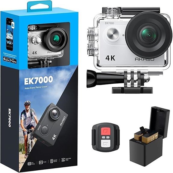 AKASO EK7000 4K Action Camera with Waterproof & Remote