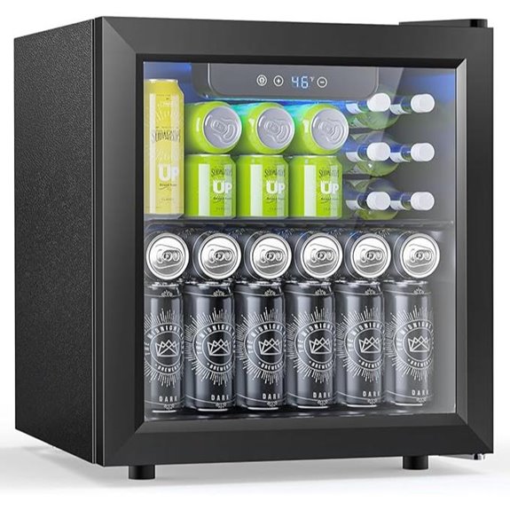 50 Cans Beverage Cooler with Glass Door