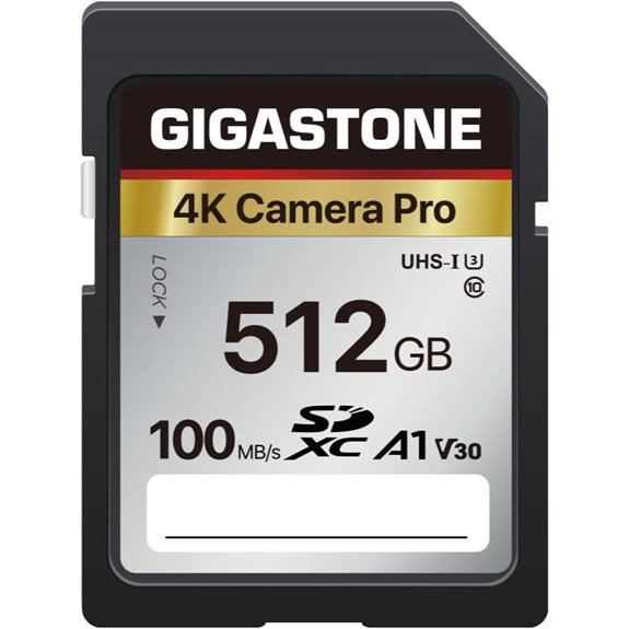 GIGASTONE 512GB SD Card 4K Pro Series Speed