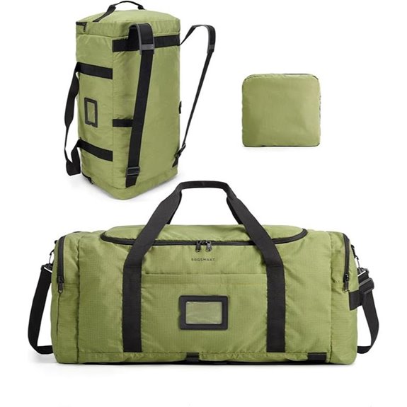 BAGSAMRT 60L Foldable Travel Duffle Bag