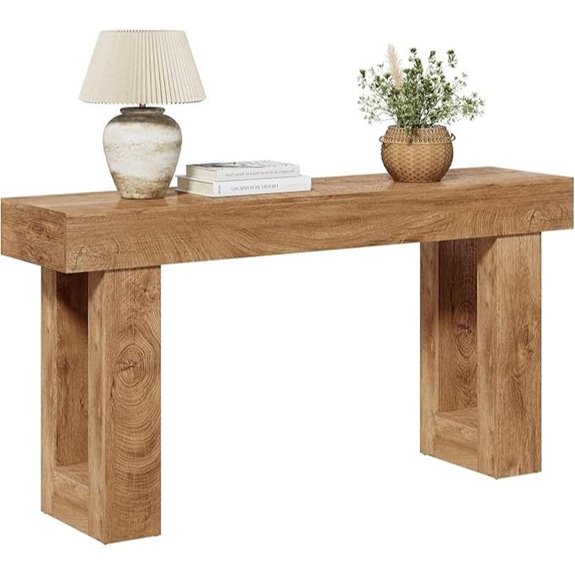 Little Tree 63-Inch Wooden Entryway Console Table