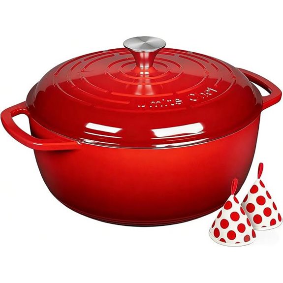 Umite Chef 6QT Enameled Cast Iron Dutch Oven